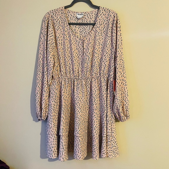 ARULA Dresses & Skirts - Arula Pink Animal Print Dress NWT